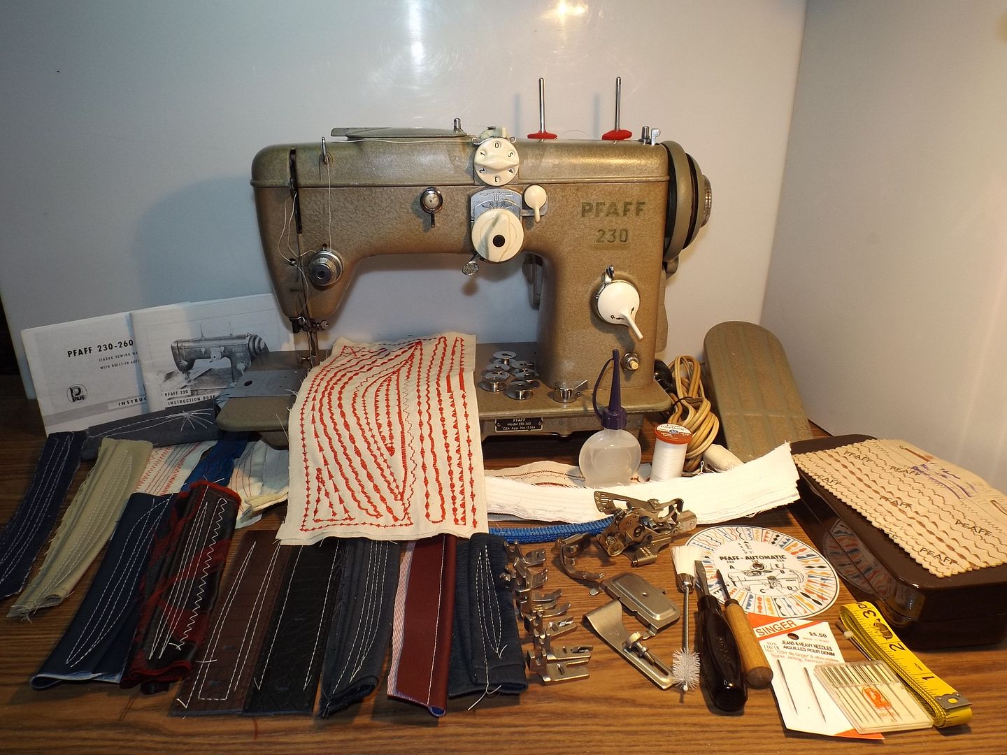 PFAFF 230 Industrial Strength HEAVY DUTY Sewing Machine LEATHER eBay